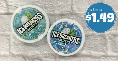 ice breakers mints (2) kroger krazy