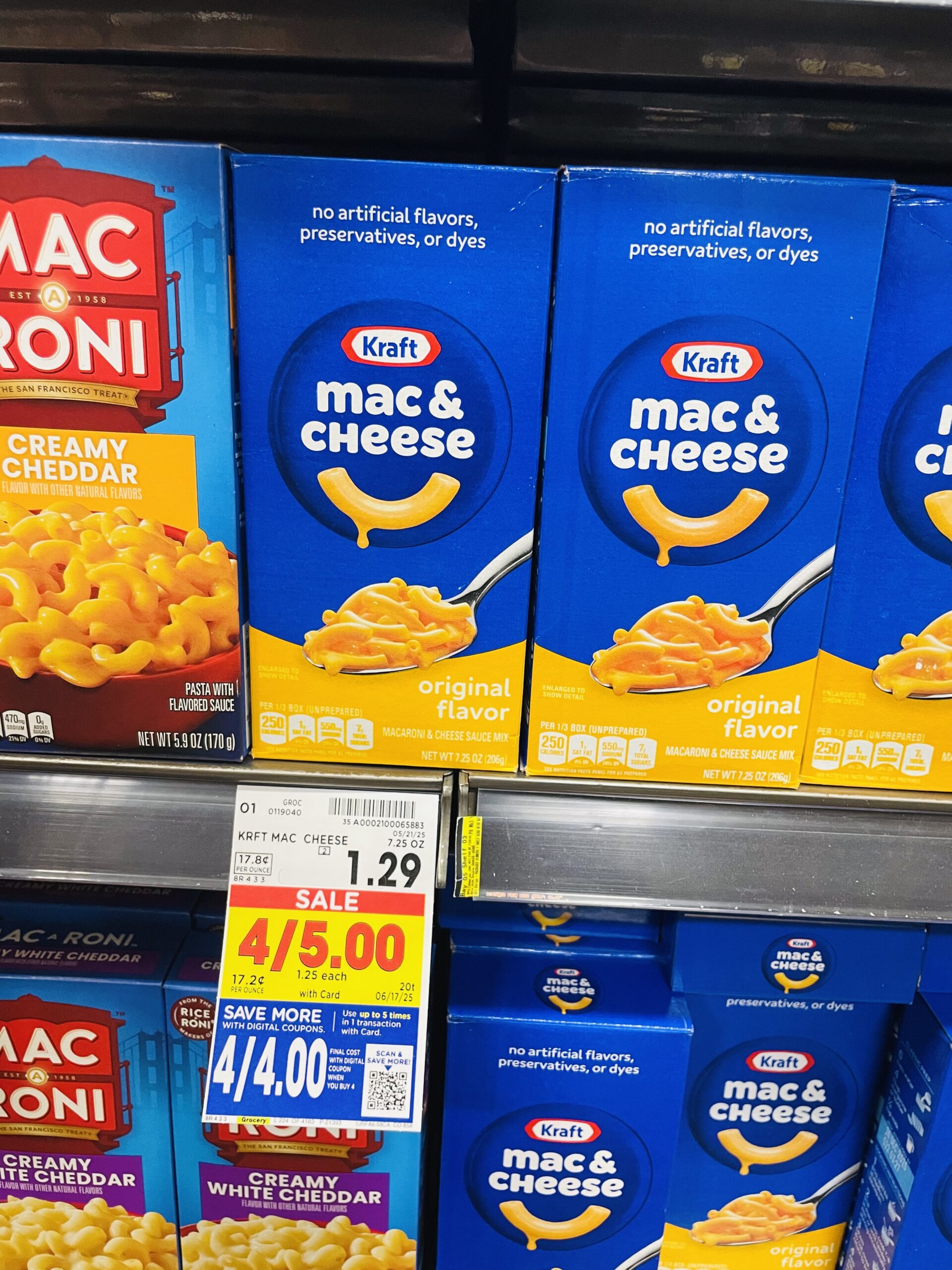 kraft mac kroger shelf image (6)