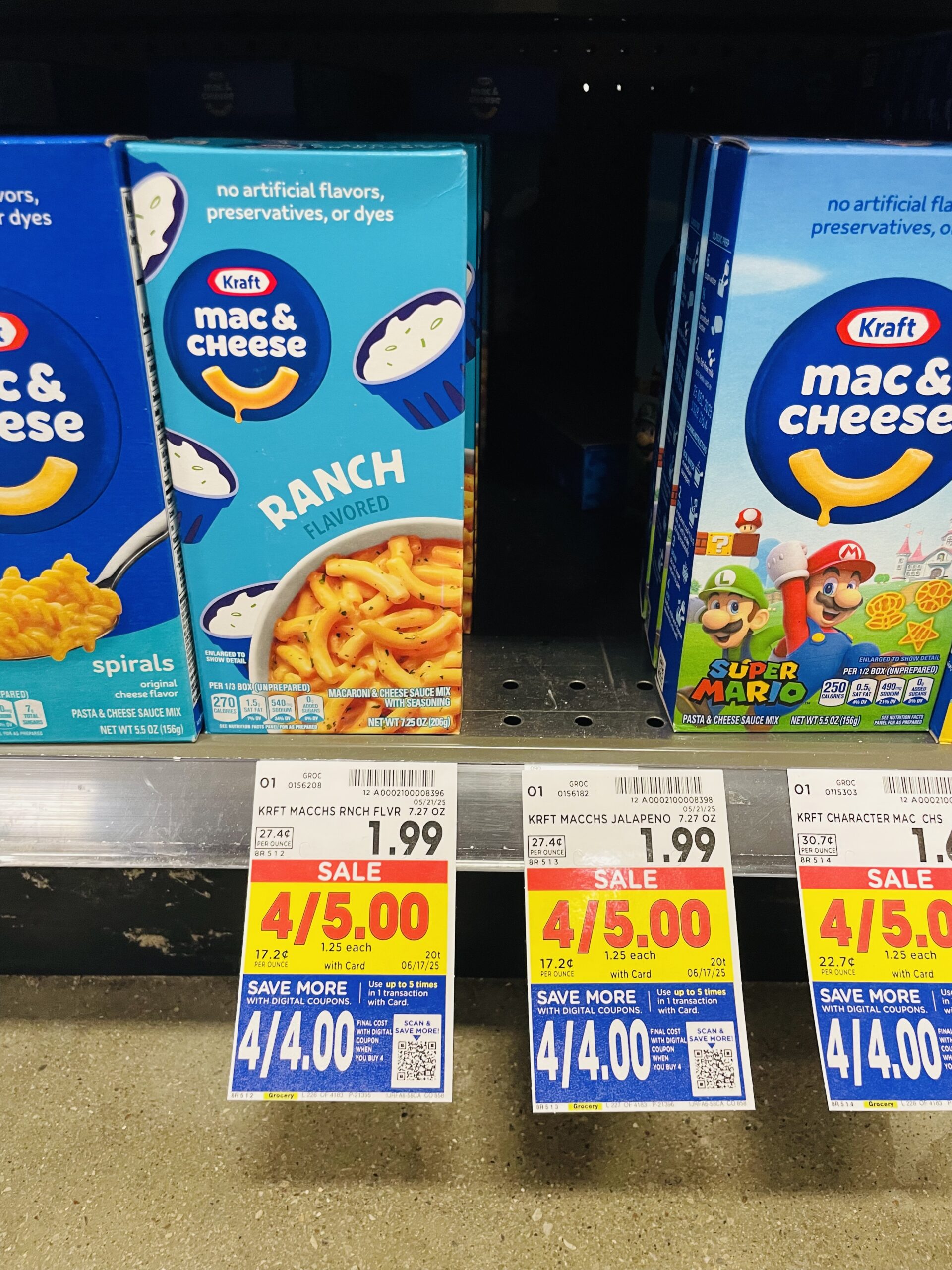 kraft mac kroger shelf image (6)
