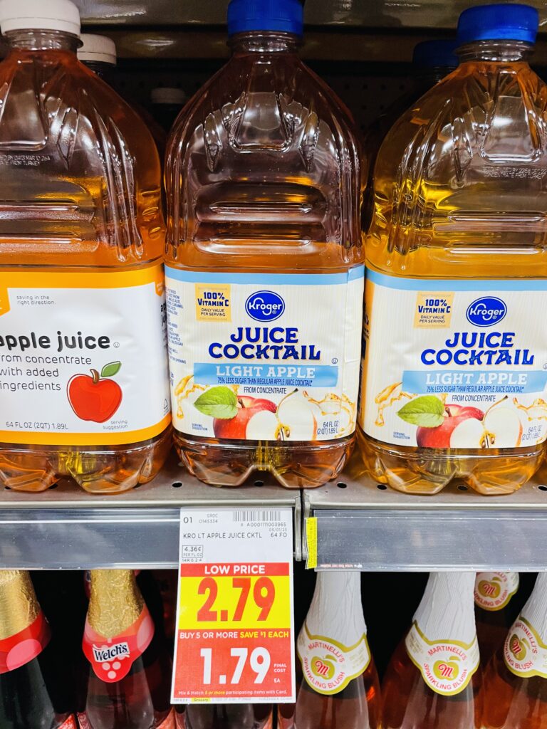 kroger apple juice kroger shelf image (1)