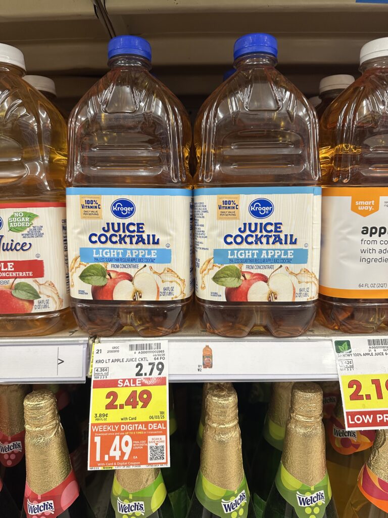 kroger apple juice digital