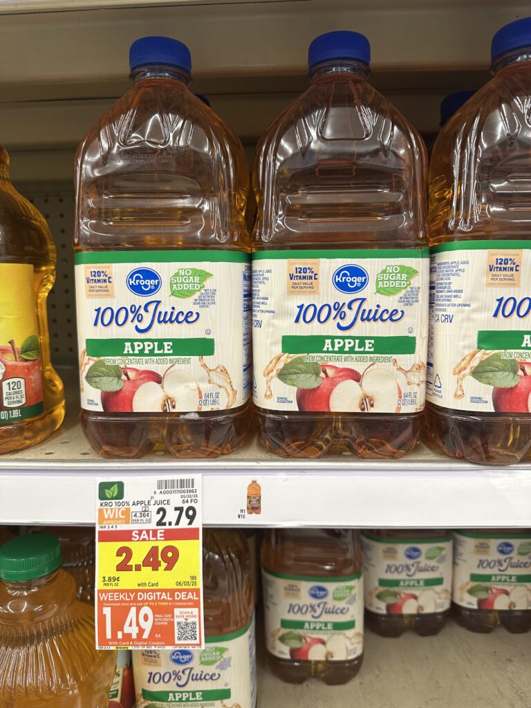 kroger apple juice digital