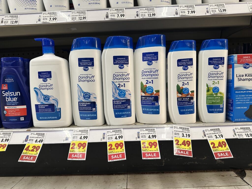 kroger dandruff shampoo and conditioner kroger shelf image