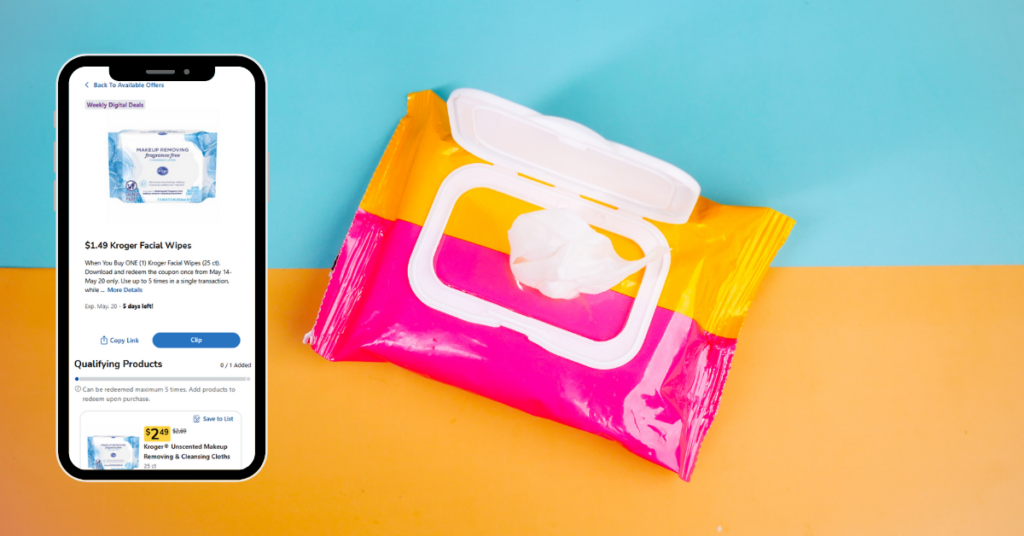 kroger facial wipes digital
