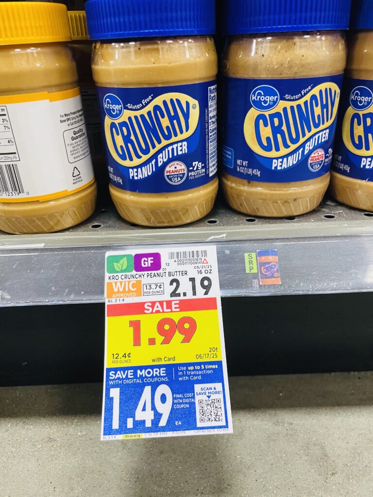 kroger peanut butter shelf image (1)