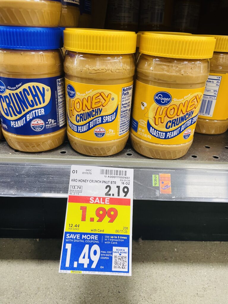 kroger peanut butter shelf image (1)