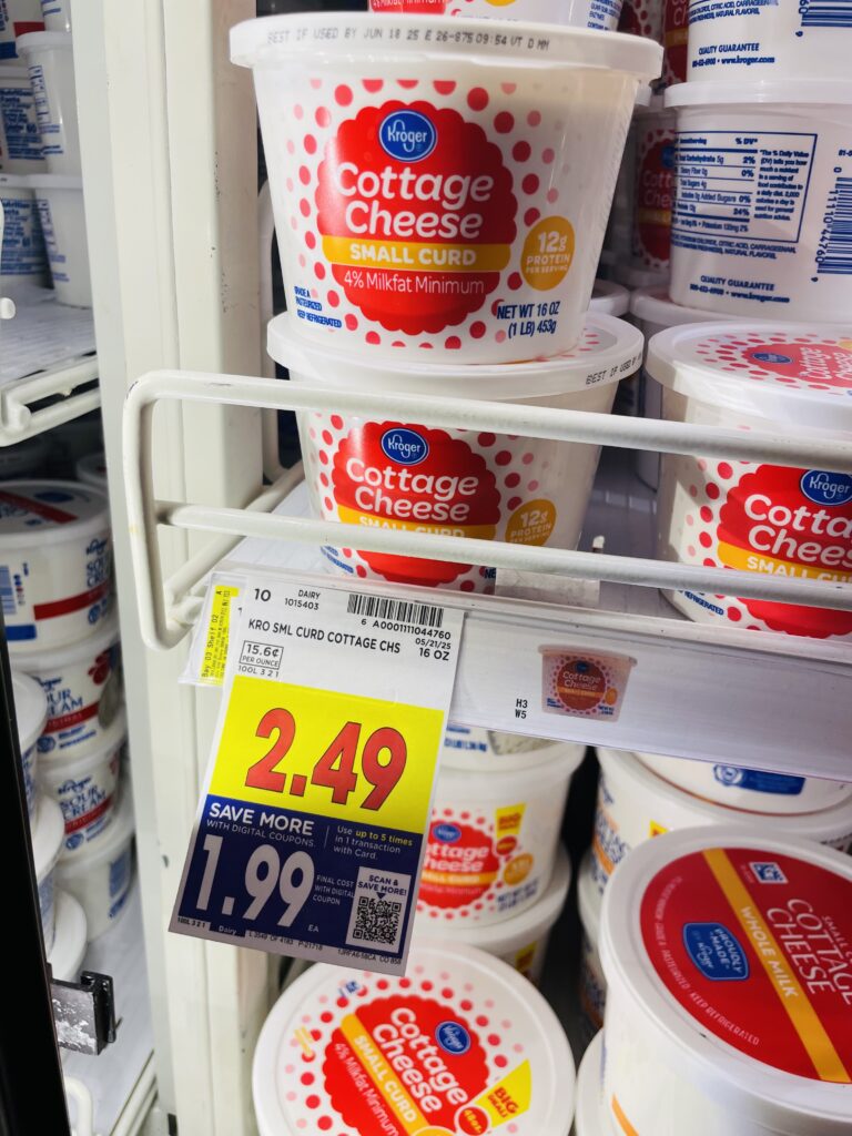kroger sour cream, dips and cottage cheese shelf image (1)