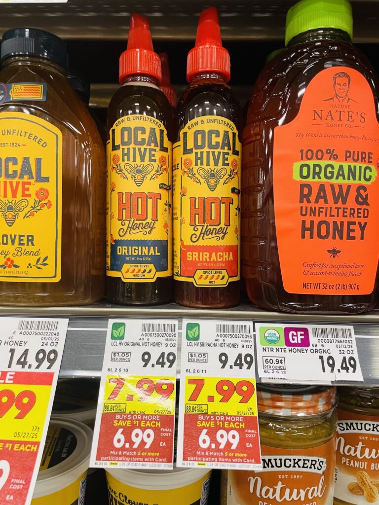 local hive hot honey kroger shelf image