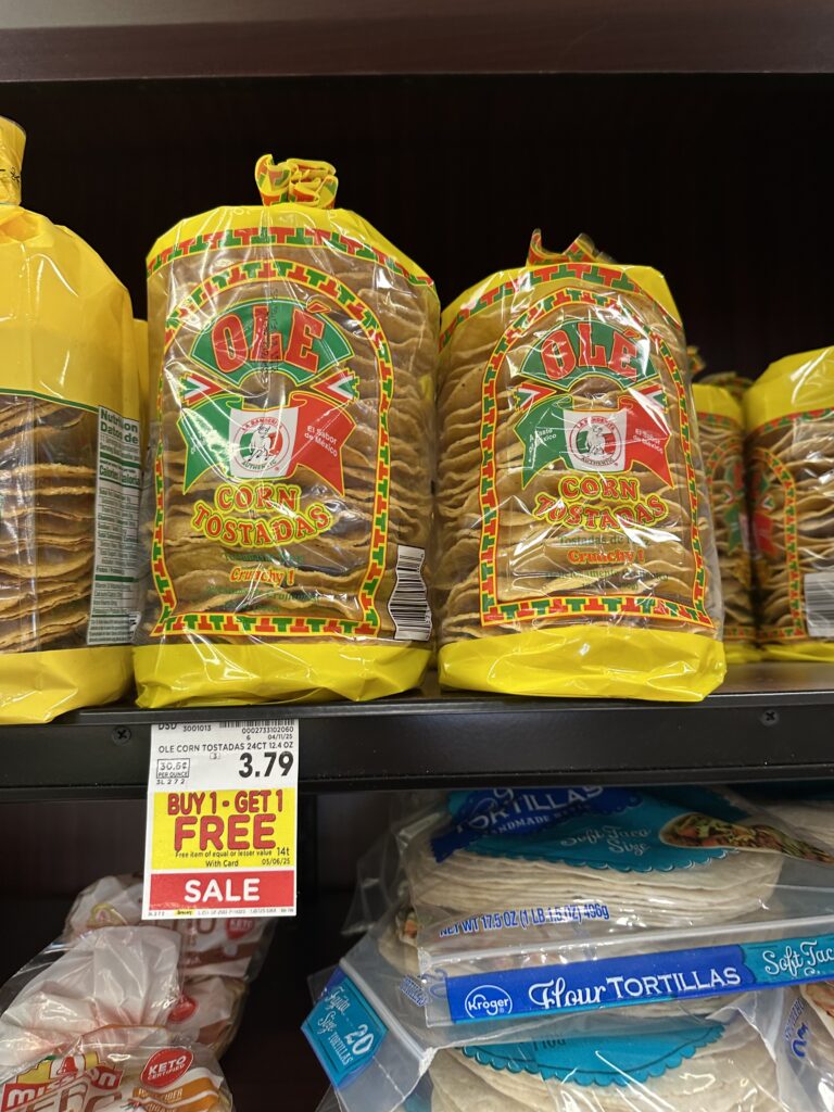 ole tostadas kroger shelf image