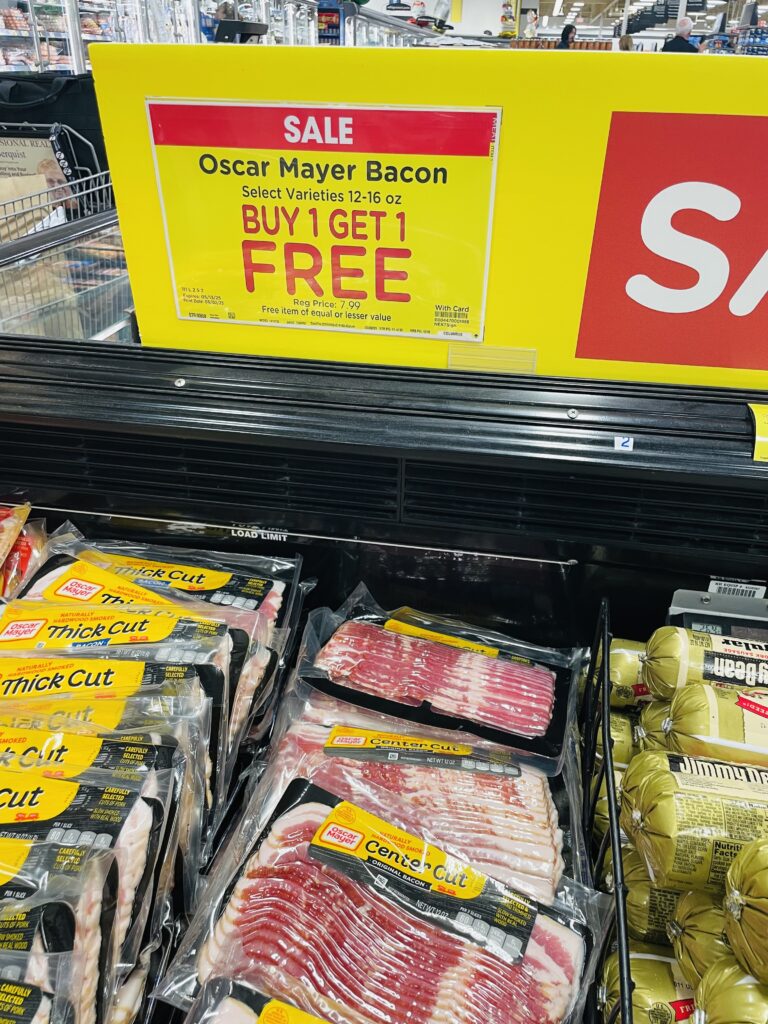 oscar mayer bacon kroger shelf image (1)