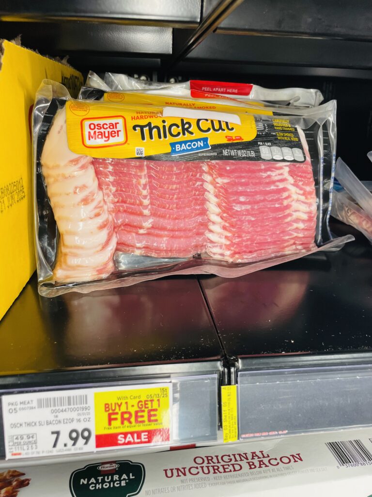 oscar mayer bacon kroger shelf image (1)