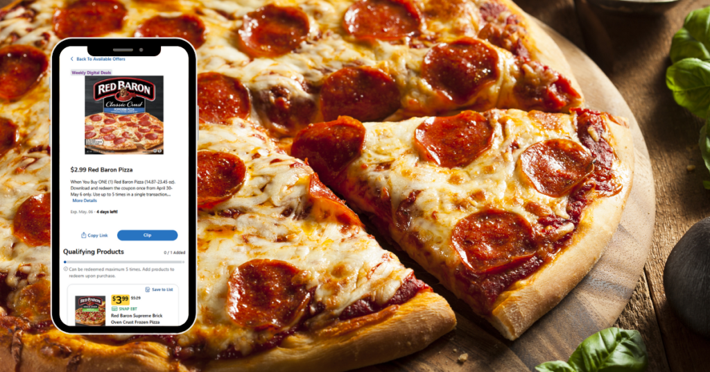 red baron pizza digital