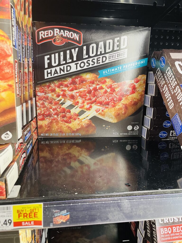 red baron pizza kroger shelf image (1)