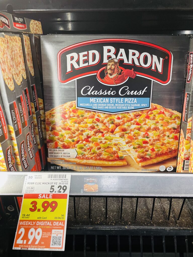 red baron pizza kroger shelf image (1)