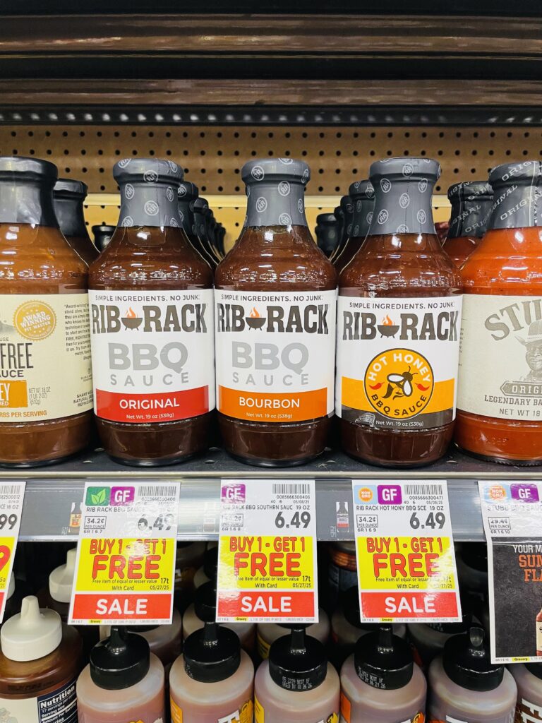 rib raq bbq sauce kroger shelf image