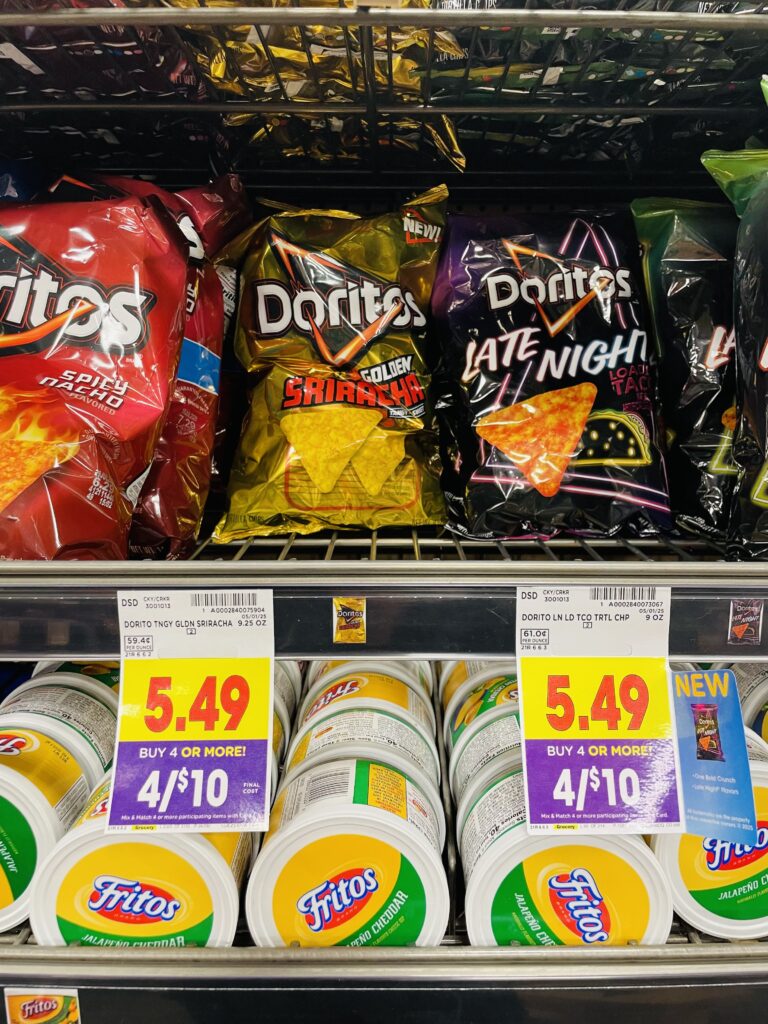 ruffles, doritos and tostitos kroger shelf image (1)