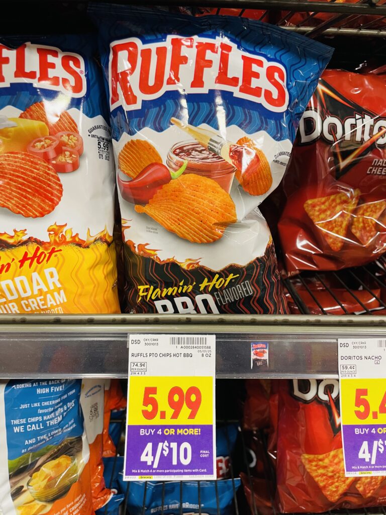 ruffles, doritos and tostitos kroger shelf image (1)