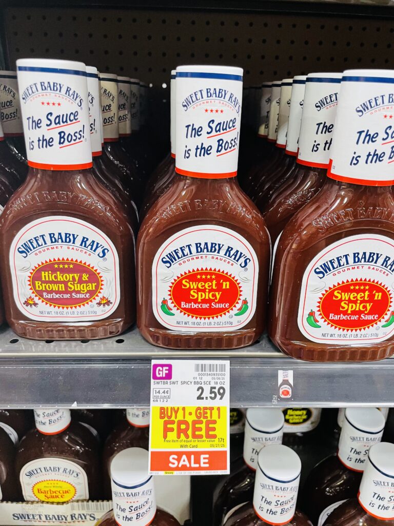 sweet baby ray's kroger shelf image (3)