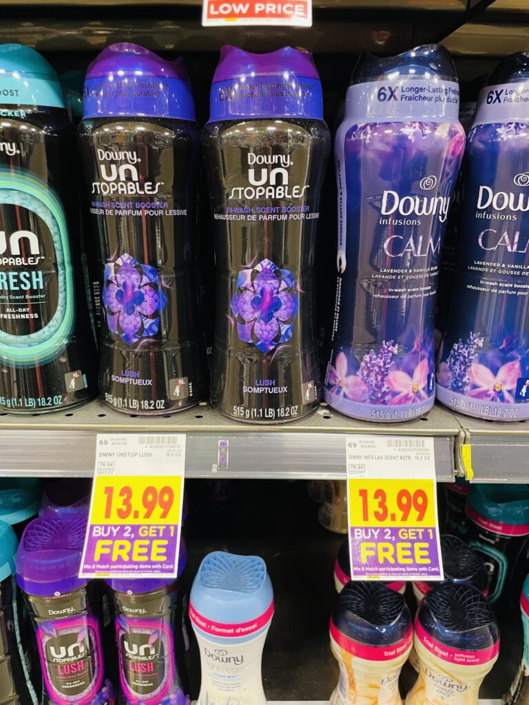 tide, downy and gain kroger shelf image (1)