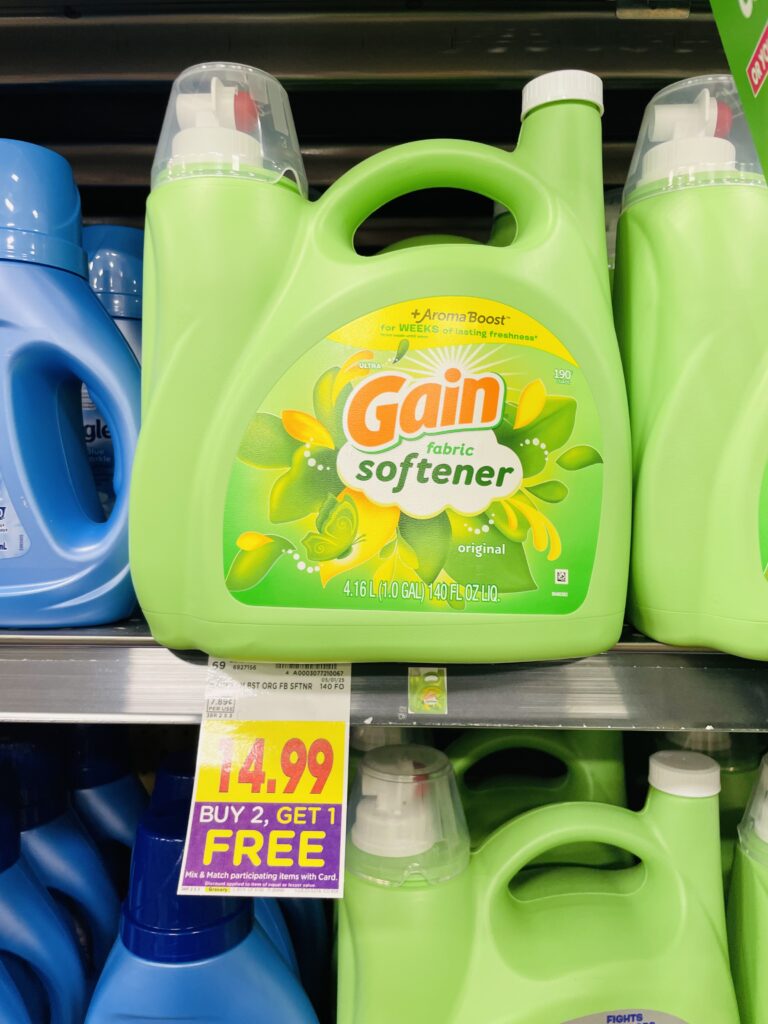 tide, downy and gain kroger shelf image (1)