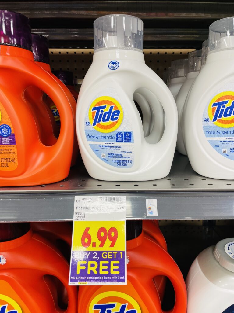 tide, downy and gain kroger shelf image (1)