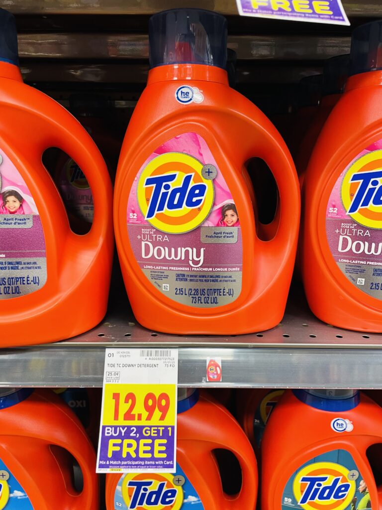 tide, downy and gain kroger shelf image (1)