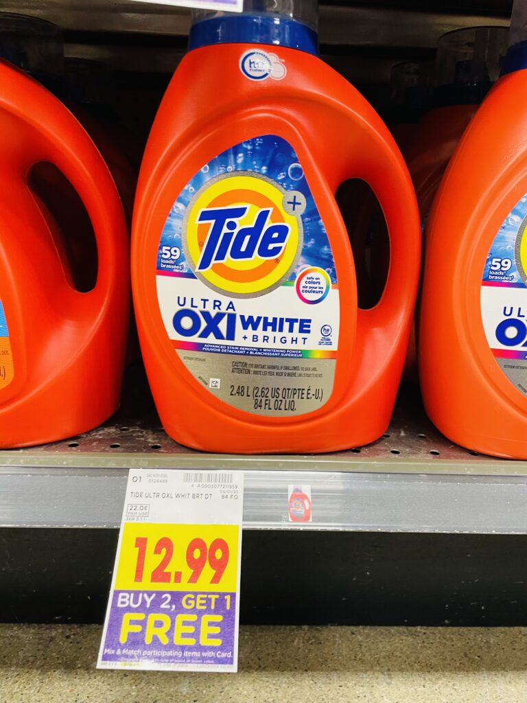 tide, downy and gain kroger shelf image (1)