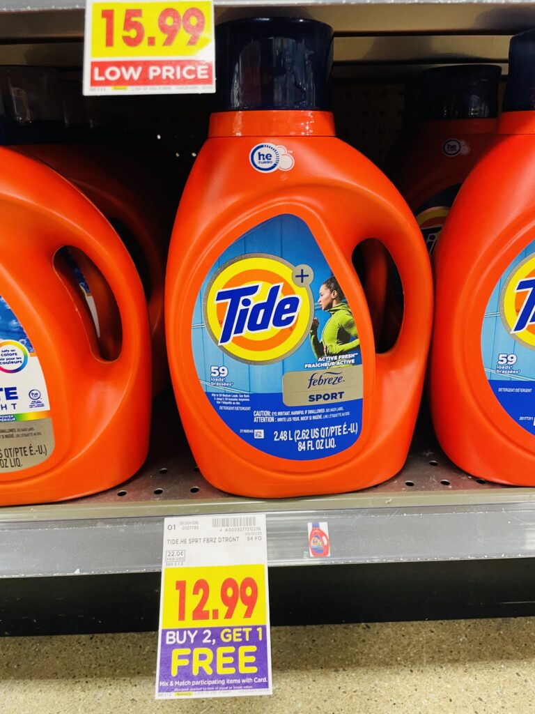 tide, downy and gain kroger shelf image (1)