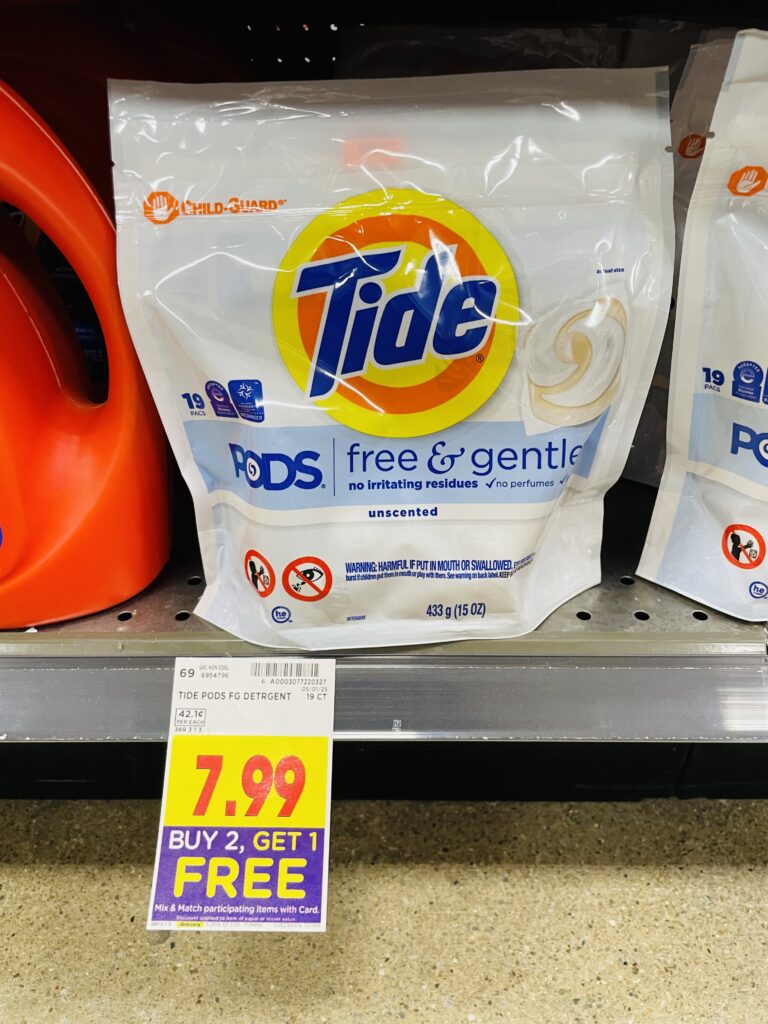 tide, downy and gain kroger shelf image (1)