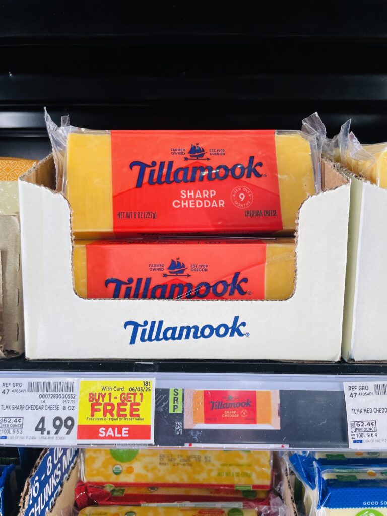 tillamook cheese kroger shelf image (6)