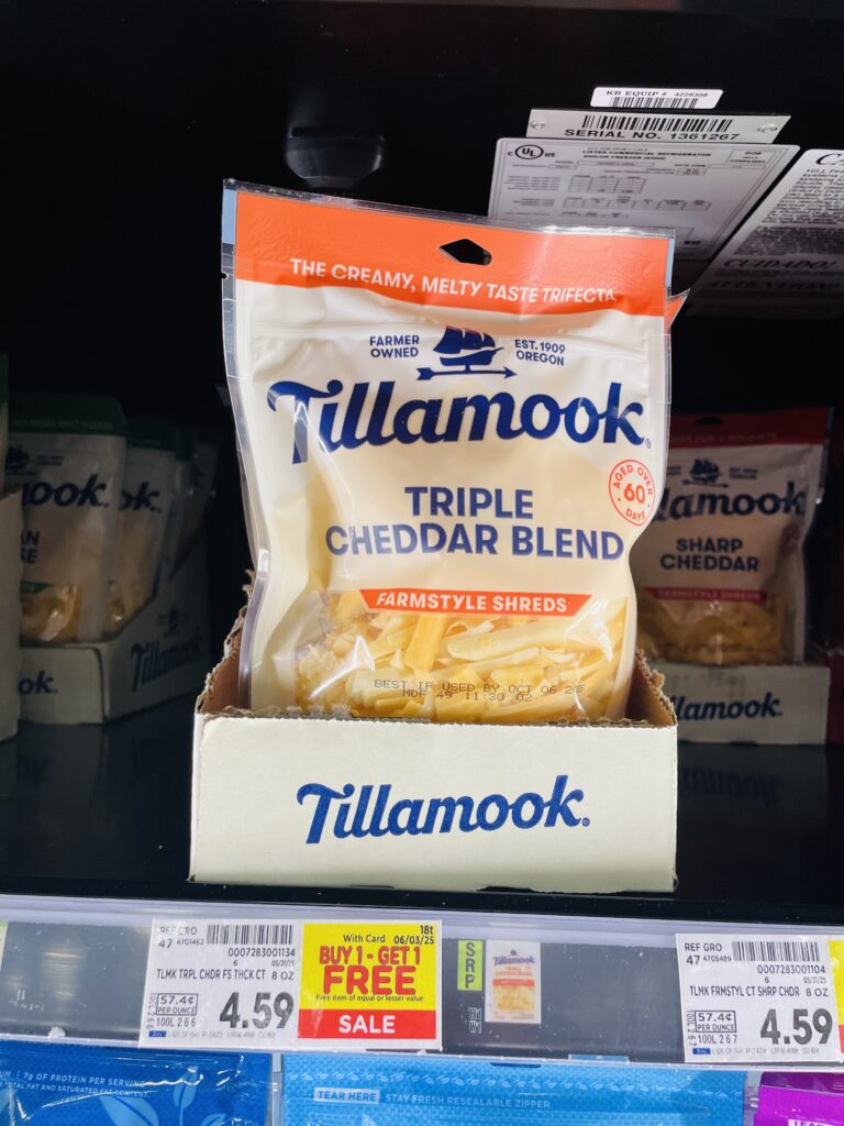 tillamook cheese kroger shelf image (6)