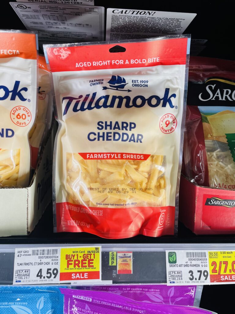 tillamook cheese kroger shelf image (6)