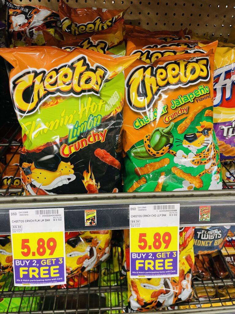 tostitos, cheetos and doritos kroger shelf image (1)