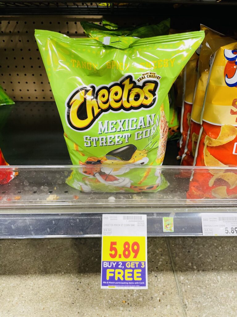 tostitos, cheetos and doritos kroger shelf image (1)