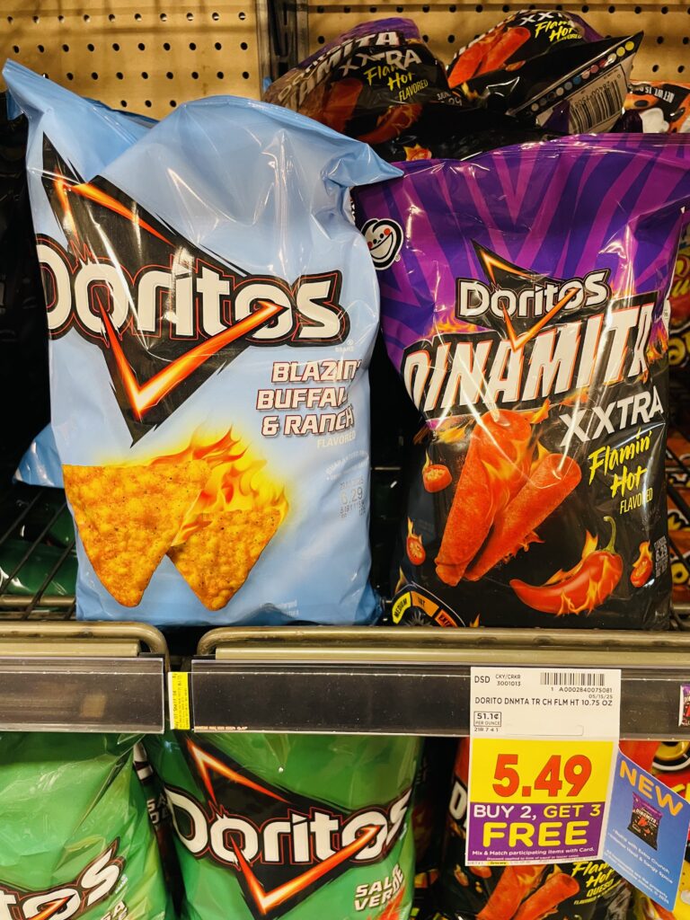 tostitos, cheetos and doritos kroger shelf image (1)