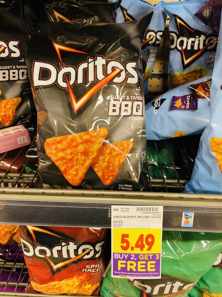 tostitos, cheetos and doritos kroger shelf image (1)