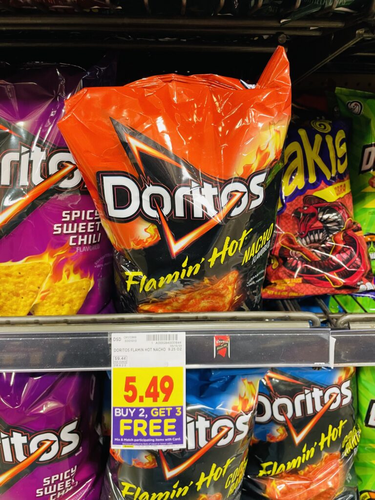 tostitos, cheetos and doritos kroger shelf image (1)