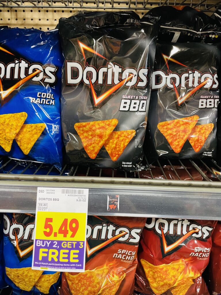 tostitos, cheetos and doritos kroger shelf image (1)