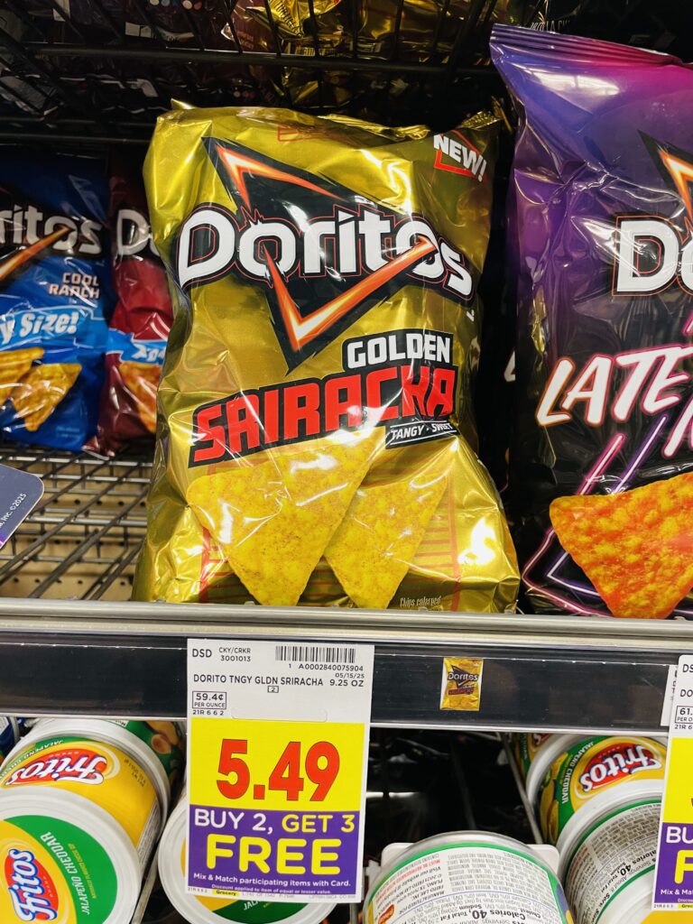 tostitos, cheetos and doritos kroger shelf image (1)