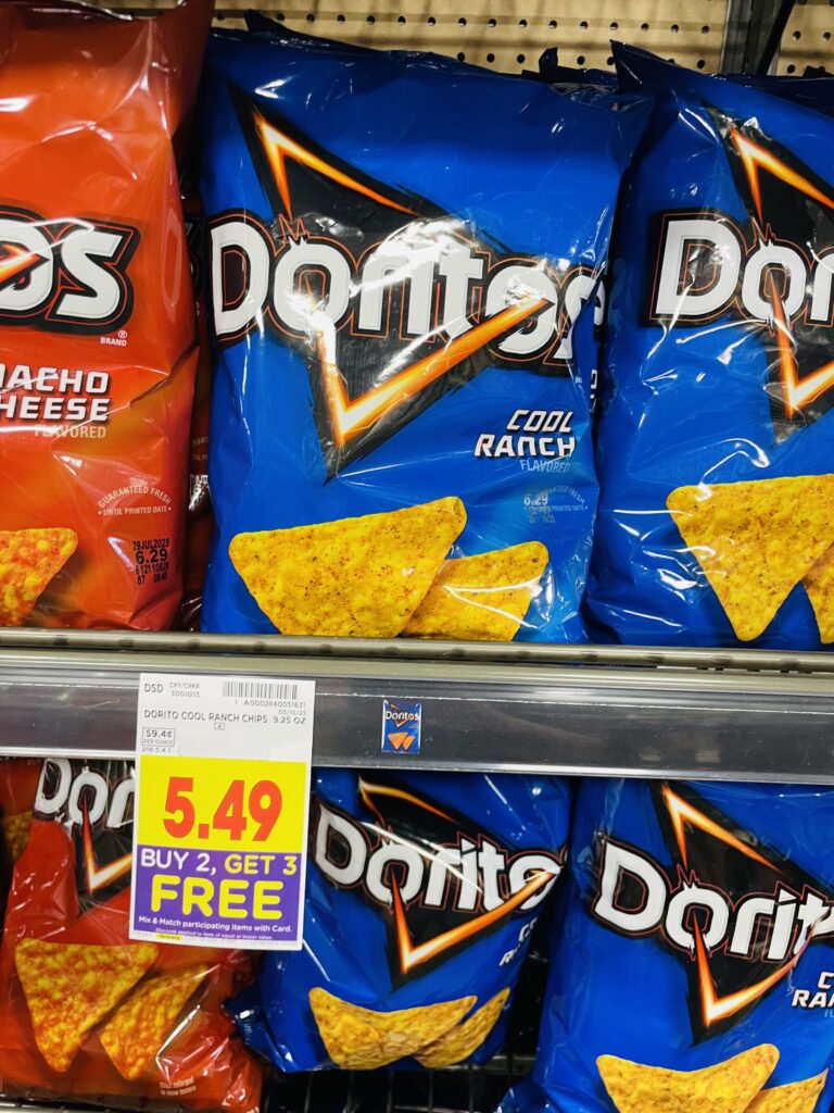 tostitos, cheetos and doritos kroger shelf image (1)