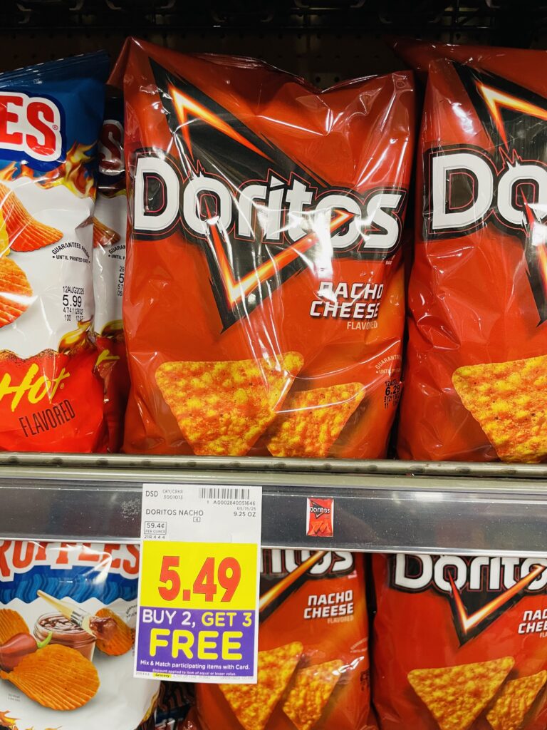 tostitos, cheetos and doritos kroger shelf image (1)