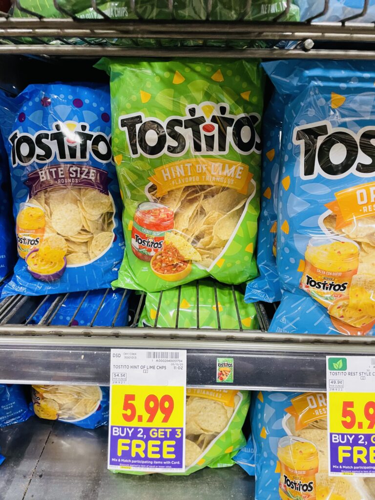 tostitos, cheetos and doritos kroger shelf image (1)