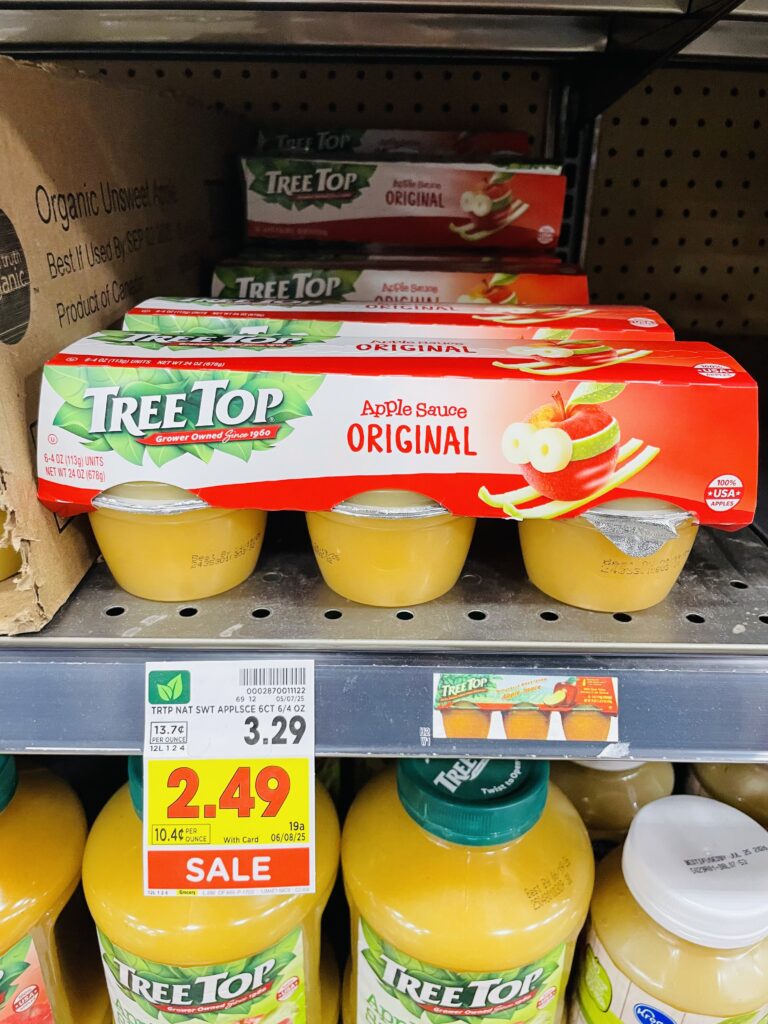 tree top apple sauce kroger shelf image (1)