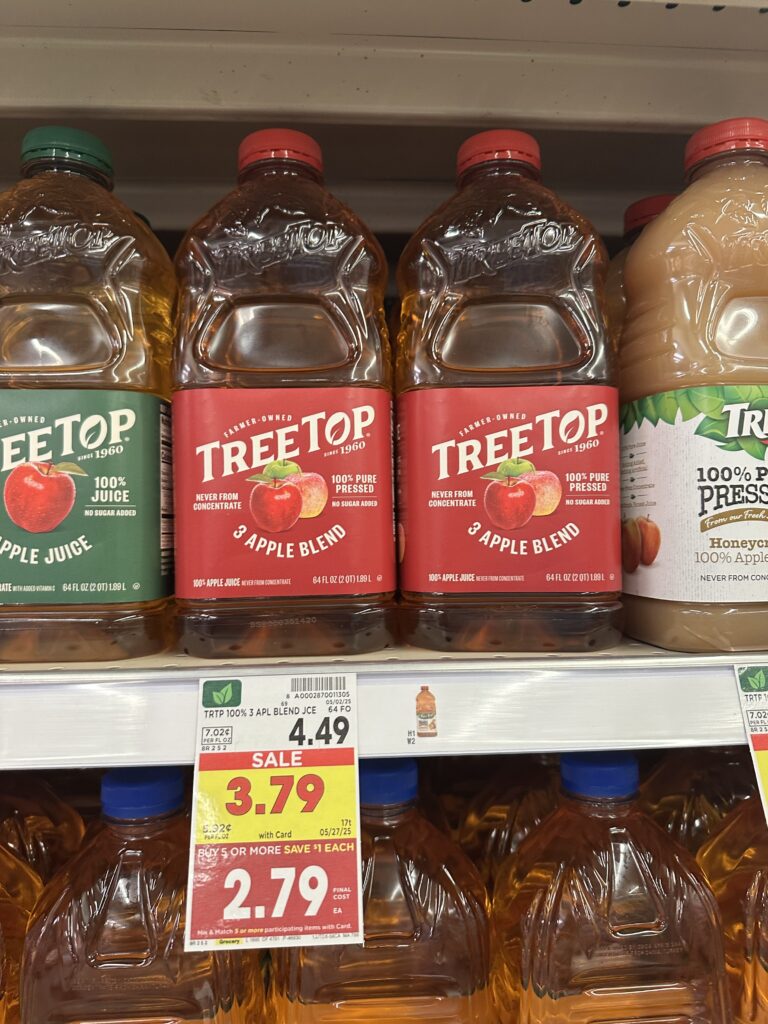 treetop apple juice and sauce kroger shelf image (2)
