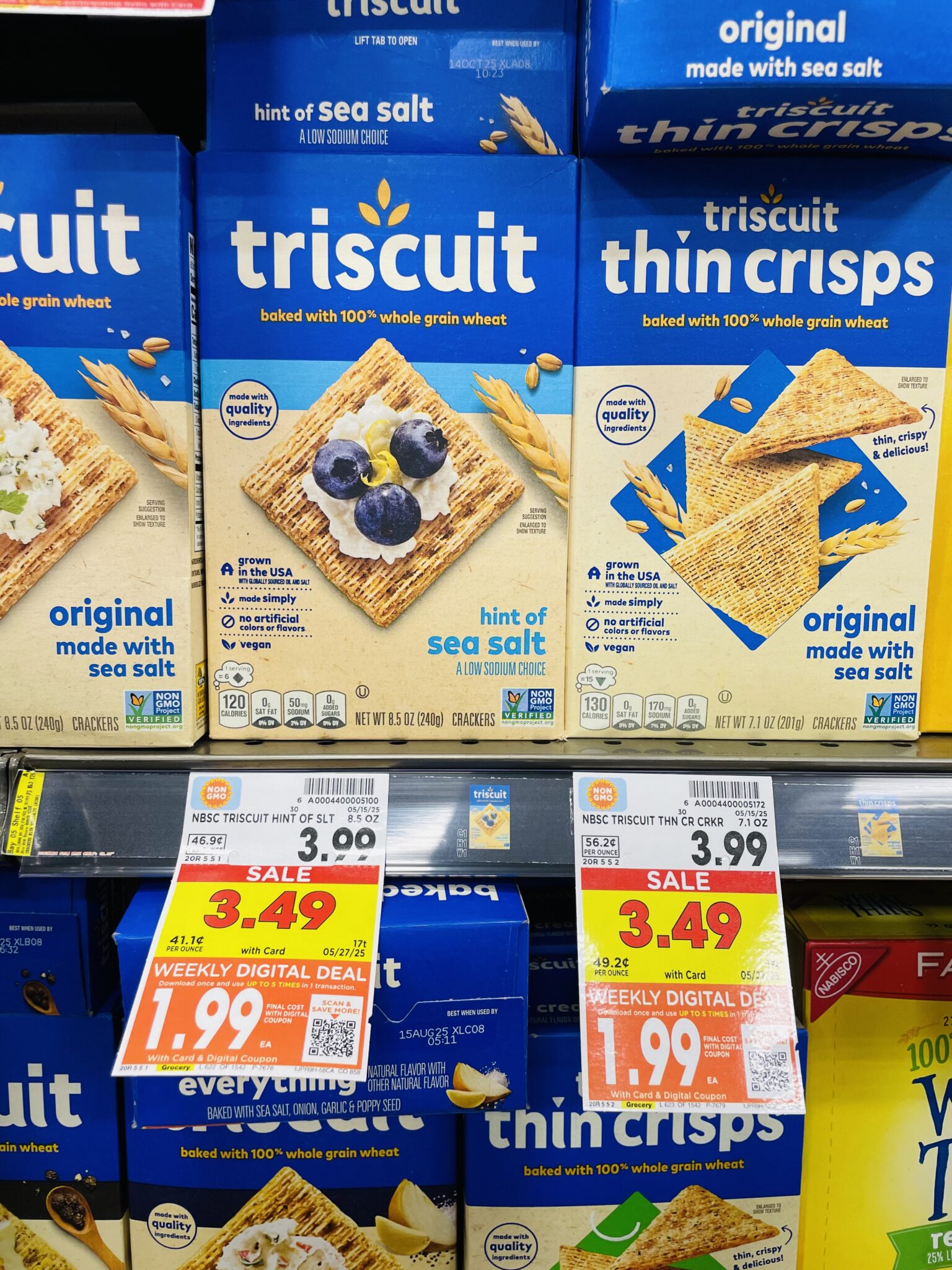 Triscuits Label Triscuits and Wheat Thins as low as FREE! - Kroger Krazy