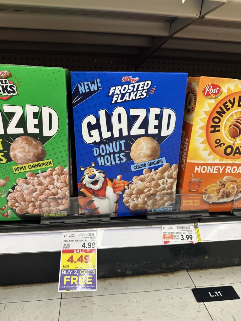 Kellogg's Cereals Kroger Shelf Image