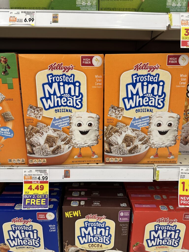 Kellogg's Cereals Kroger Shelf Image