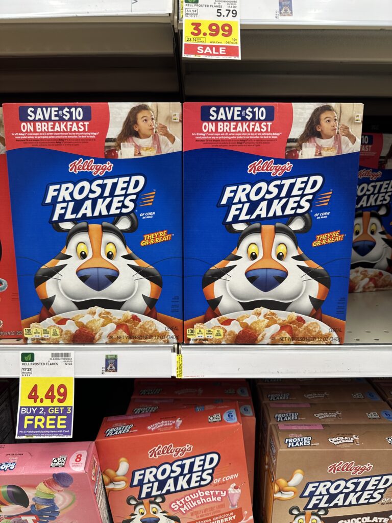 Kellogg's Cereals Kroger Shelf Image