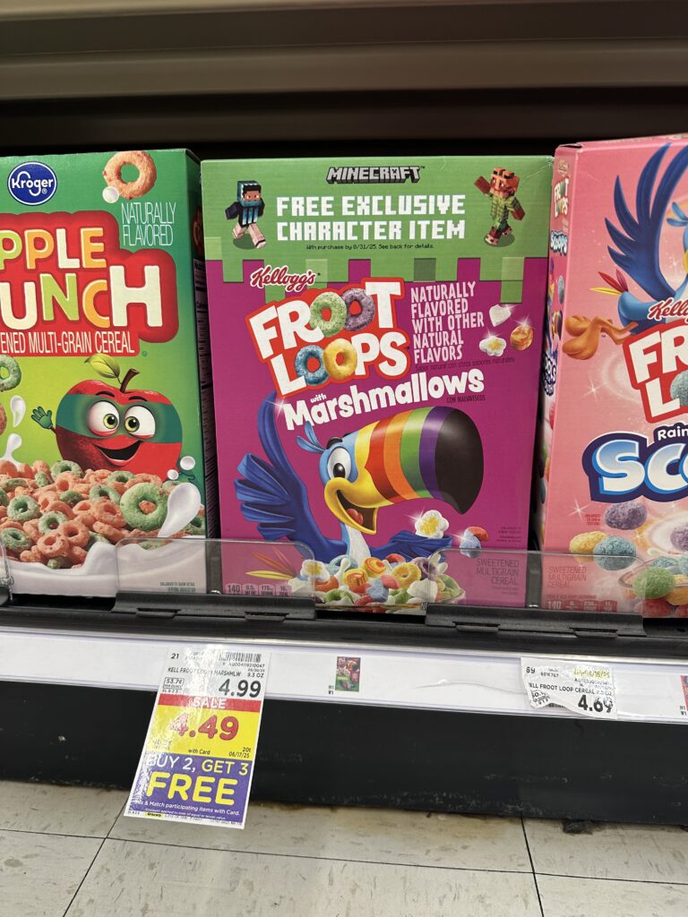 Kellogg's Cereals Kroger Shelf Image
