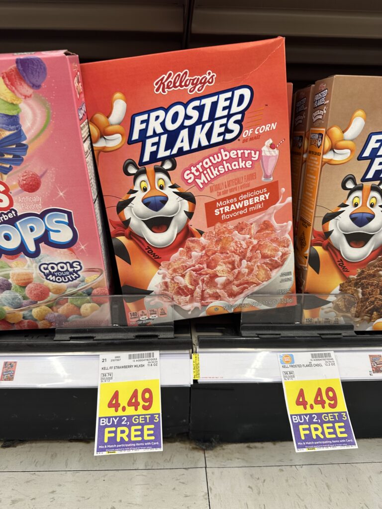 Kellogg's Cereals Kroger Shelf Image